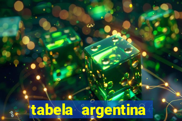 tabela argentina torneo betano